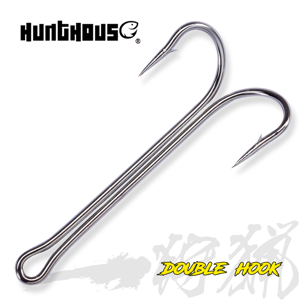 Fishing Hook Circle - Hunthouse ตะขอตกปลา1/0 2/0 3/0คู่คุณภาพสูงคาร์บอนสตีลปลา Sharp Hooks