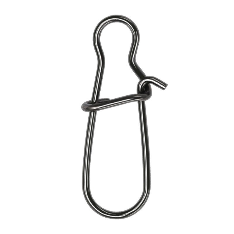 Fishing Hook Stainless Steel - ตัวเชื่อมต่อสายเบ็ดตกปลาสแตนเลส 100 ชิ้น แบบคลิปล็อค หมุนได้ แข็งแรง