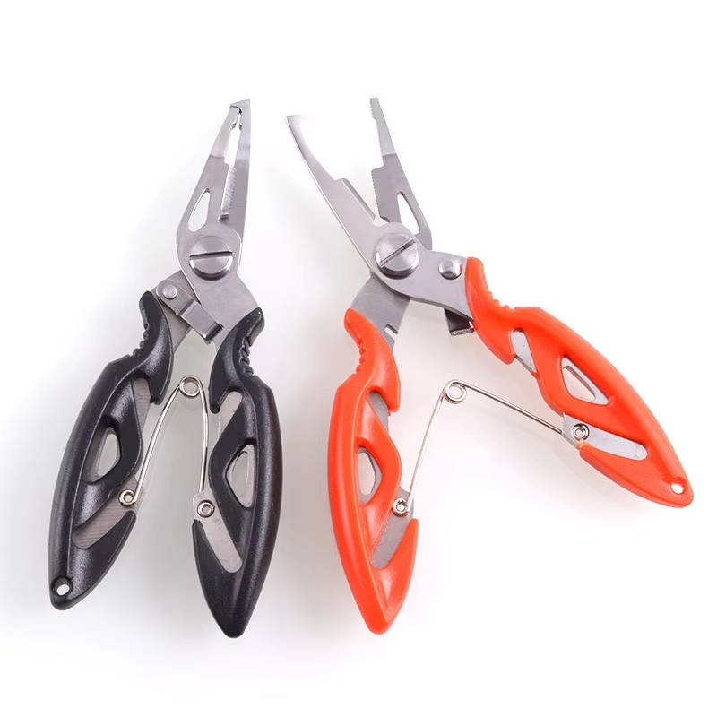 Fishing Hook Sharpener - คีมตกปลาอเนกประสงค์ กรรไกร อุปกรณ์ตกปลา ตัดสายเบ็ด ตัดเหยื่อ ถอดตะขอ