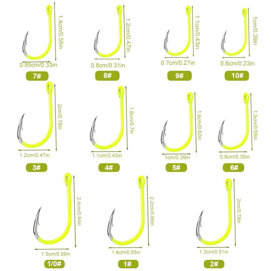 NGB 50 ชิ้น 1/0 # -10 # เบ็ดตก - Fishing Hook Circle บทวิจารณ์และราคา