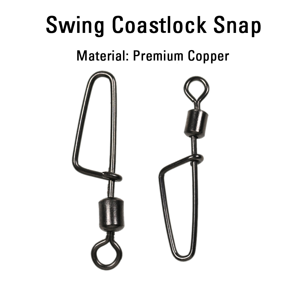 20 ชิ้น ข้อต่อหมุนตกปลาสีดำนิก - Fishing Hook Stainless Steel บทวิจารณ์และราคา