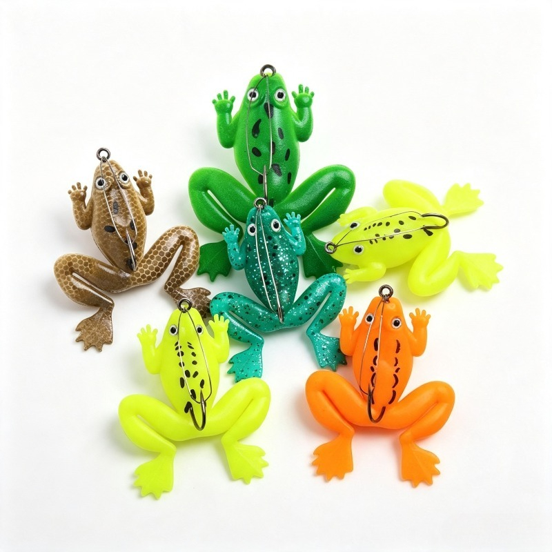 4 ชิ้น/8 ชิ้น เหยื่อปลอมรูปกบ  - Fishing Hook Weedless บทวิจารณ์และราคา