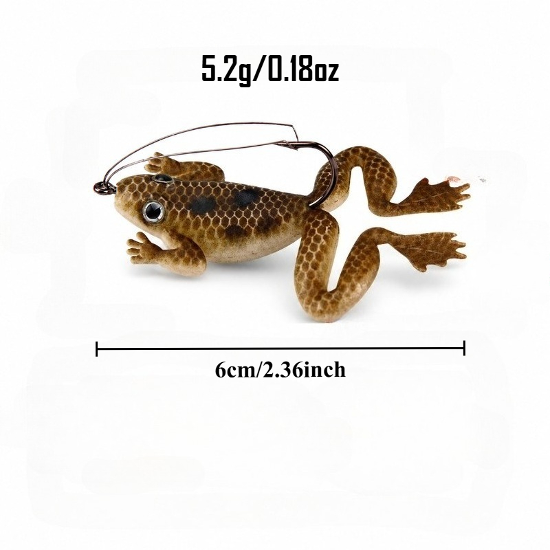 4 ชิ้น/8 ชิ้น เหยื่อปลอมรูปกบ  - Fishing Hook Weedless บทวิจารณ์และราคา