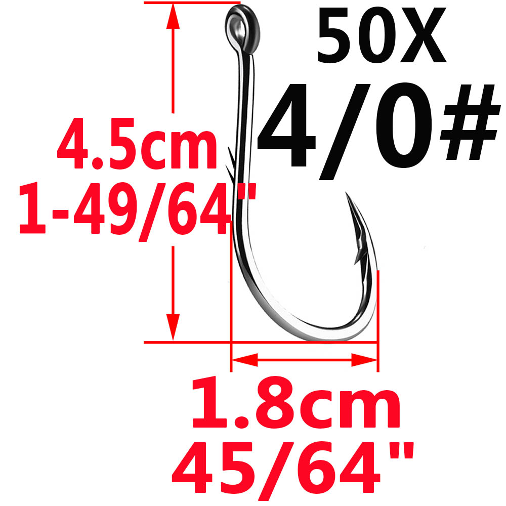 50Pcs Iseama วงกลมปลาคาร์พ Eye - Fishing Hook Assortment บทวิจารณ์และราคา