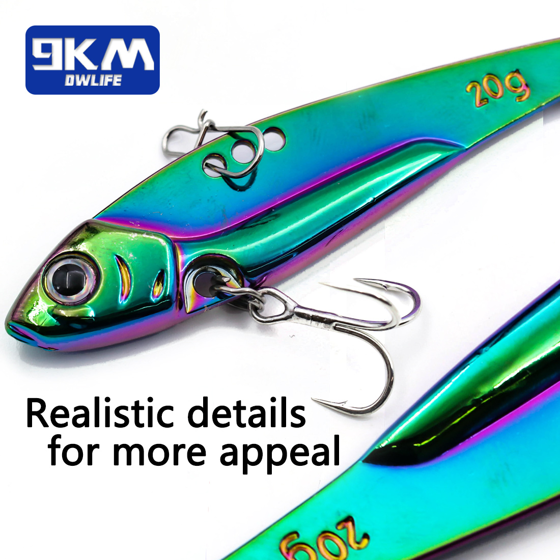 เหยื่อตกปลาโลหะ 9KM 1 ชิ้น แบบ - Fishing Hook Treble บทวิจารณ์และราคา