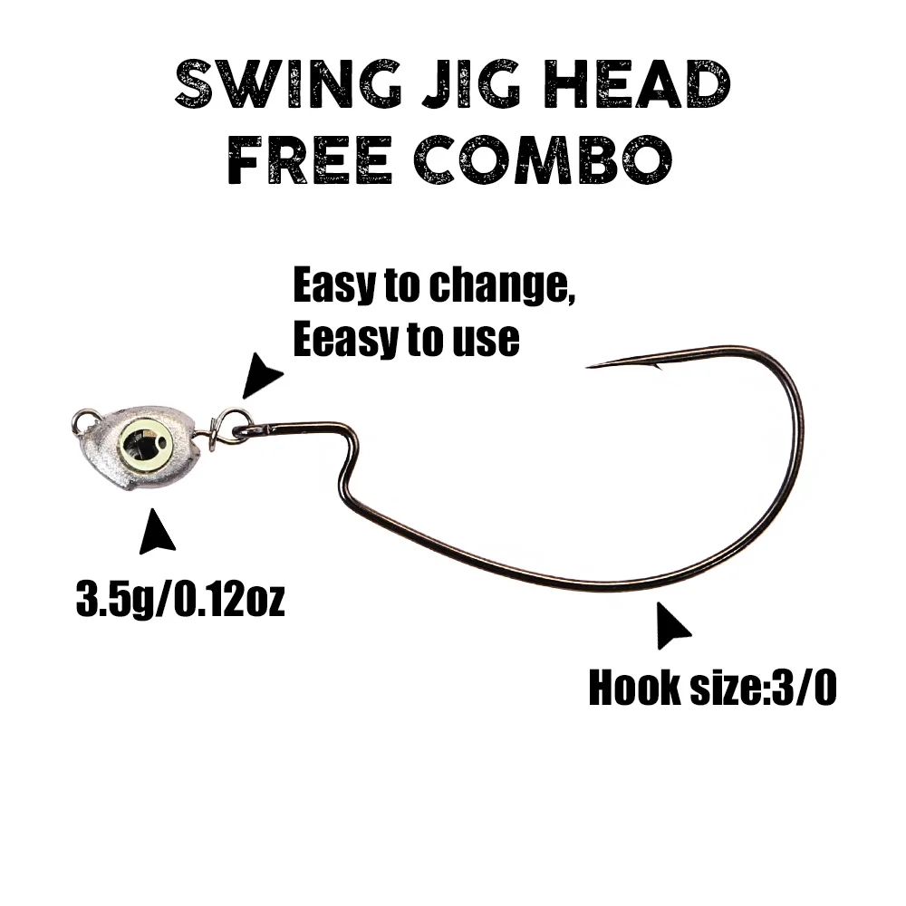 หัวจิ๊ก B&U Swing Jig Head Che - Fishing Hook Offset บทวิจารณ์และราคา